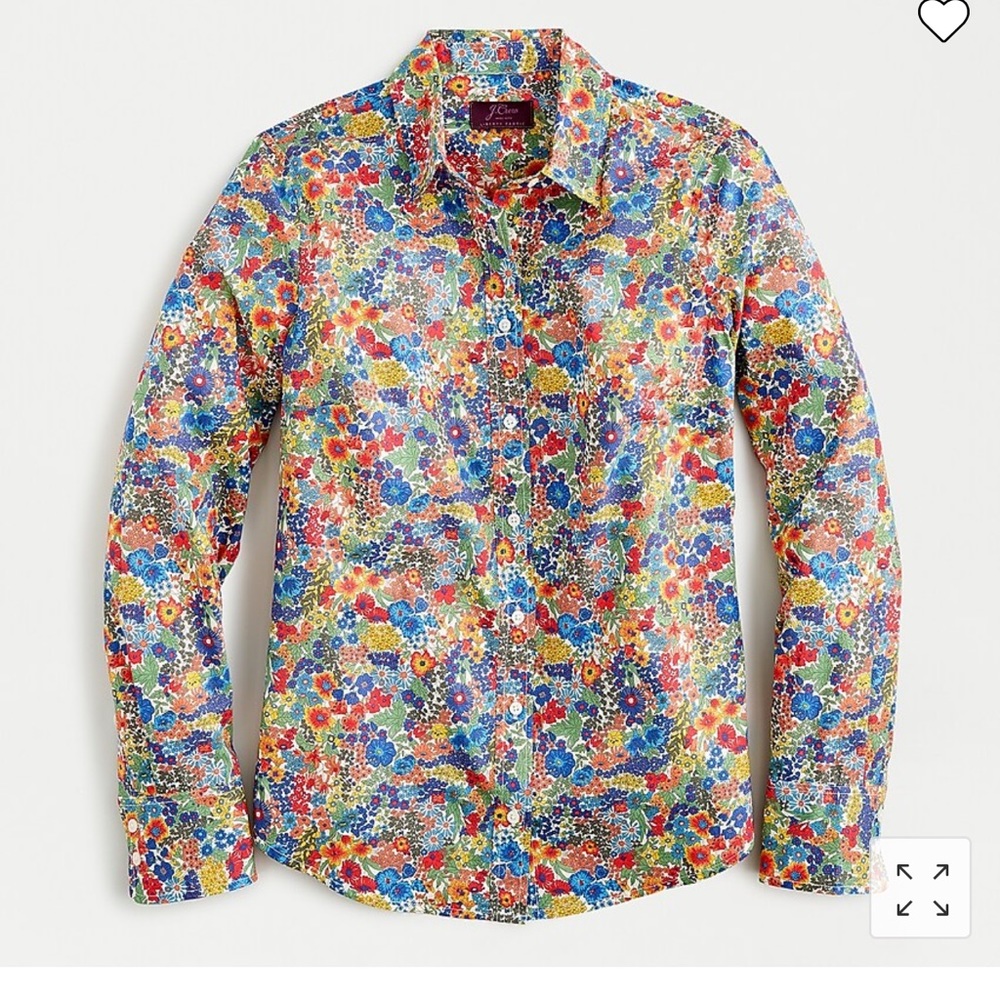 J. Crew Perfect Shirt Liberty Print Margaret Annie Print